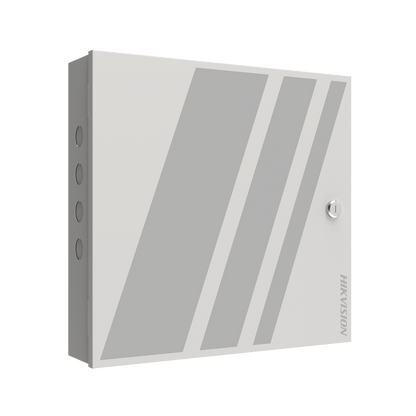 Controlador de Acceso de 4 Puertas / Administrable en la Nube con Hik-Connect Teams / Interfaz Web / Expandible con Módulo DS-K2M002X (hasta 128 Puertas) / 200,000 Tarjetas / Wiegand / 8 Lectoras de Huella y Tarjeta