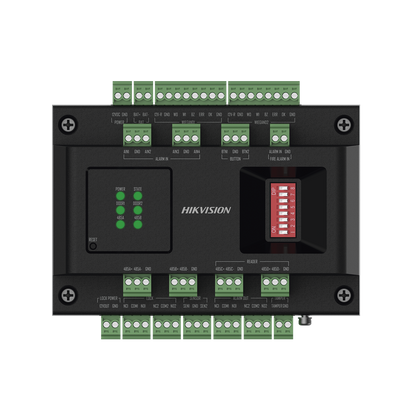 Expansor de 2 Puertas para Paneles de Control de Acceso DS-K27 Series / Comunicación RS-485 / 4 Entradas y 2 Salidas Auxiliares