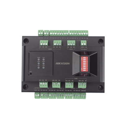 Expansor de 2 Puertas para Paneles de Control de Acceso DS-K27 Series / Comunicación RS-485 / 4 Entradas y 2 Salidas Auxiliares