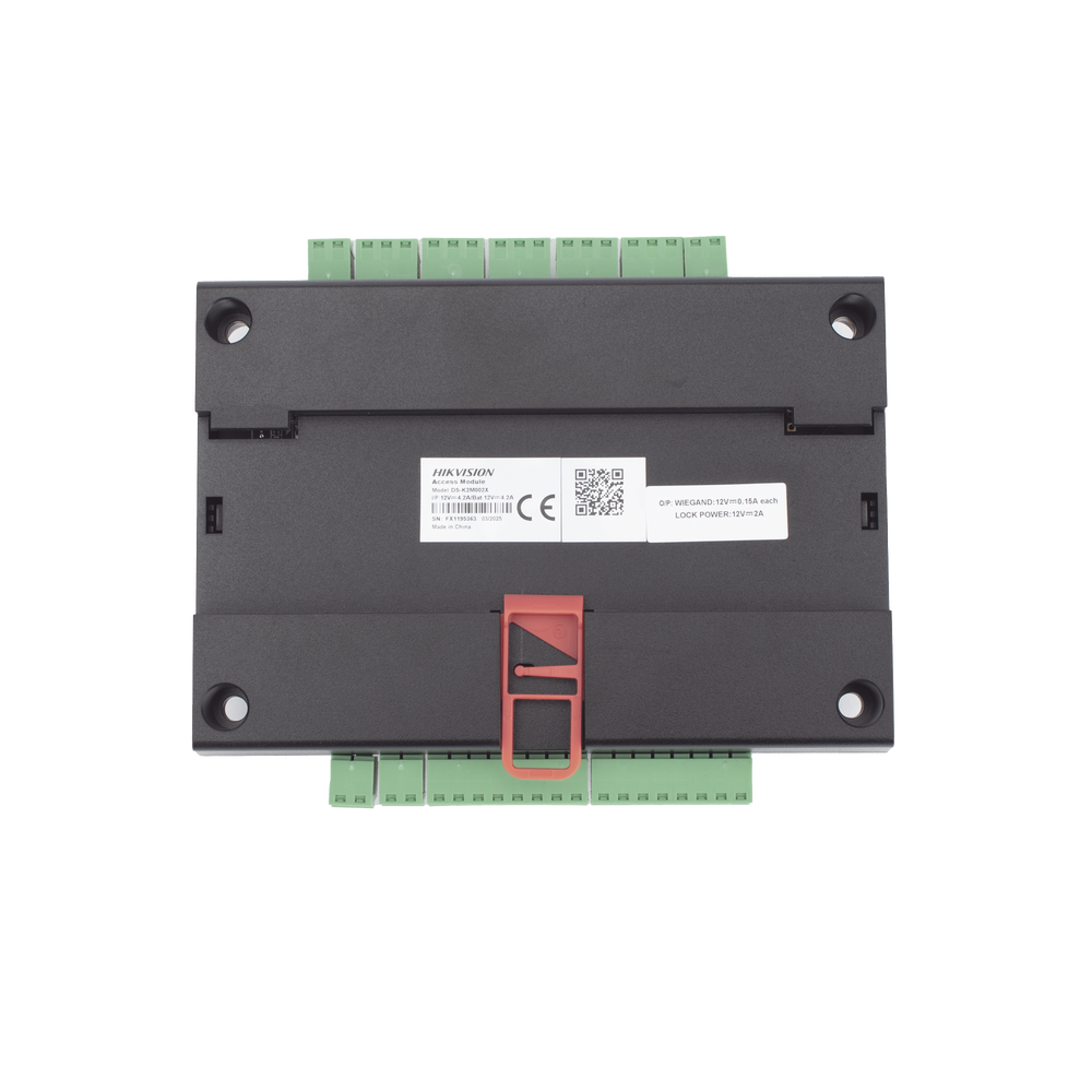 Expansor de 2 Puertas para Paneles de Control de Acceso DS-K27 Series / Comunicación RS-485 / 4 Entradas y 2 Salidas Auxiliares