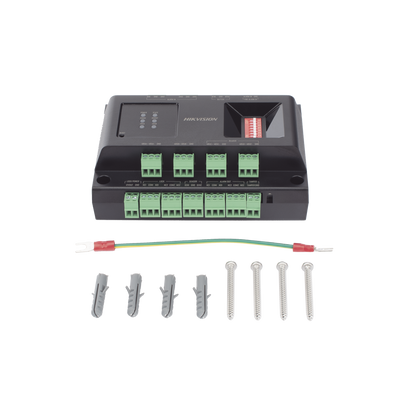 Expansor de 2 Puertas para Paneles de Control de Acceso DS-K27 Series / Comunicación RS-485 / 4 Entradas y 2 Salidas Auxiliares