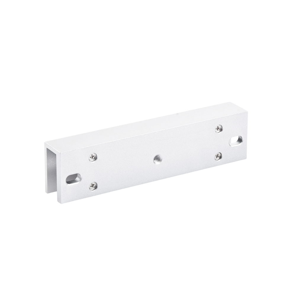 Montaje en "U" para Instalación de Chapa Magnética DS-K4H258S en Puerta de Cristal (Vidrio)
