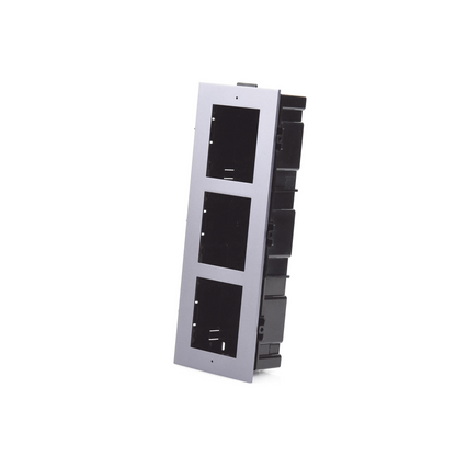 Base de 3 Espacios para EMPOTRAR Módulos de Videoporteros Hikvision