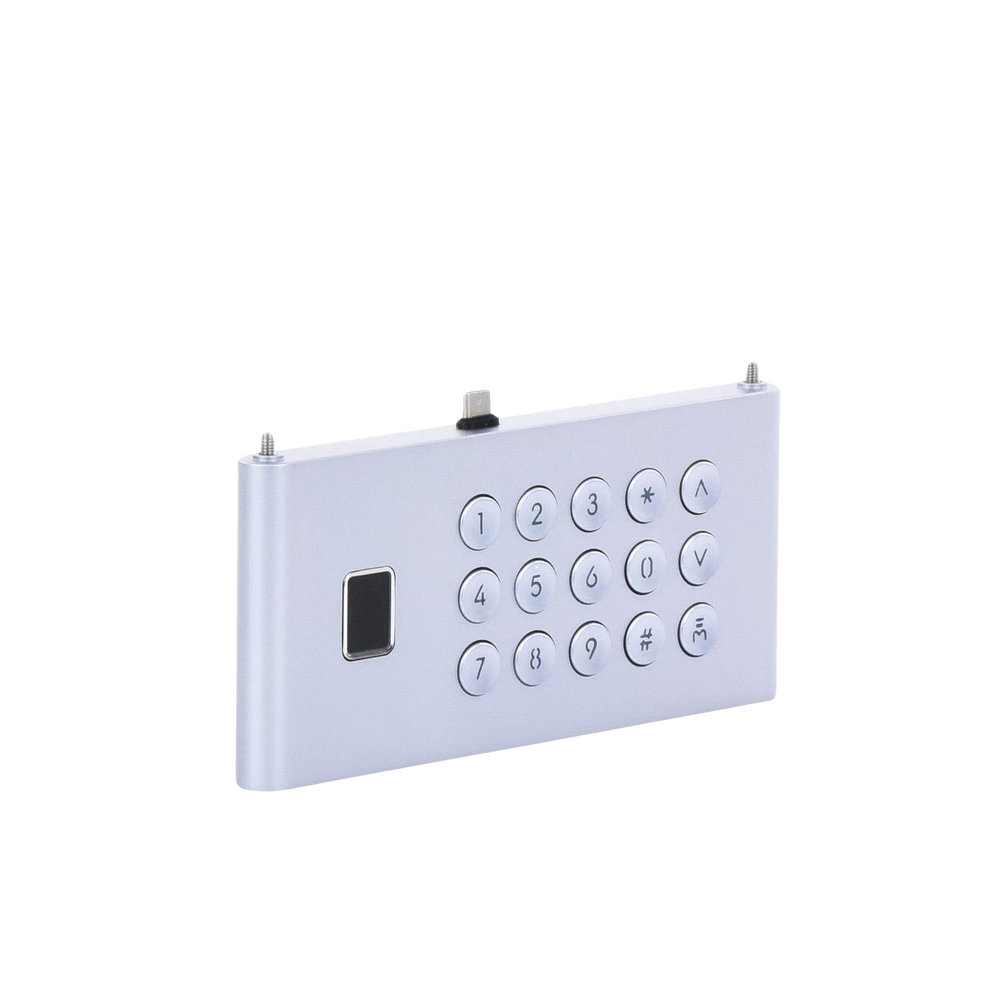 Módulo de Teclado y Huella Digital para Frente de Calle IP DS-KD9633-WBE6/ Conexión USB-C / 15 Botones / IP65 / IK07