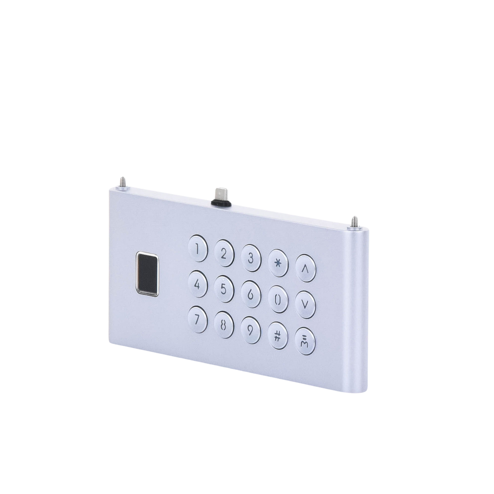 Módulo de Teclado y Huella Digital para Frente de Calle IP DS-KD9633-WBE6/ Conexión USB-C / 15 Botones / IP65 / IK07