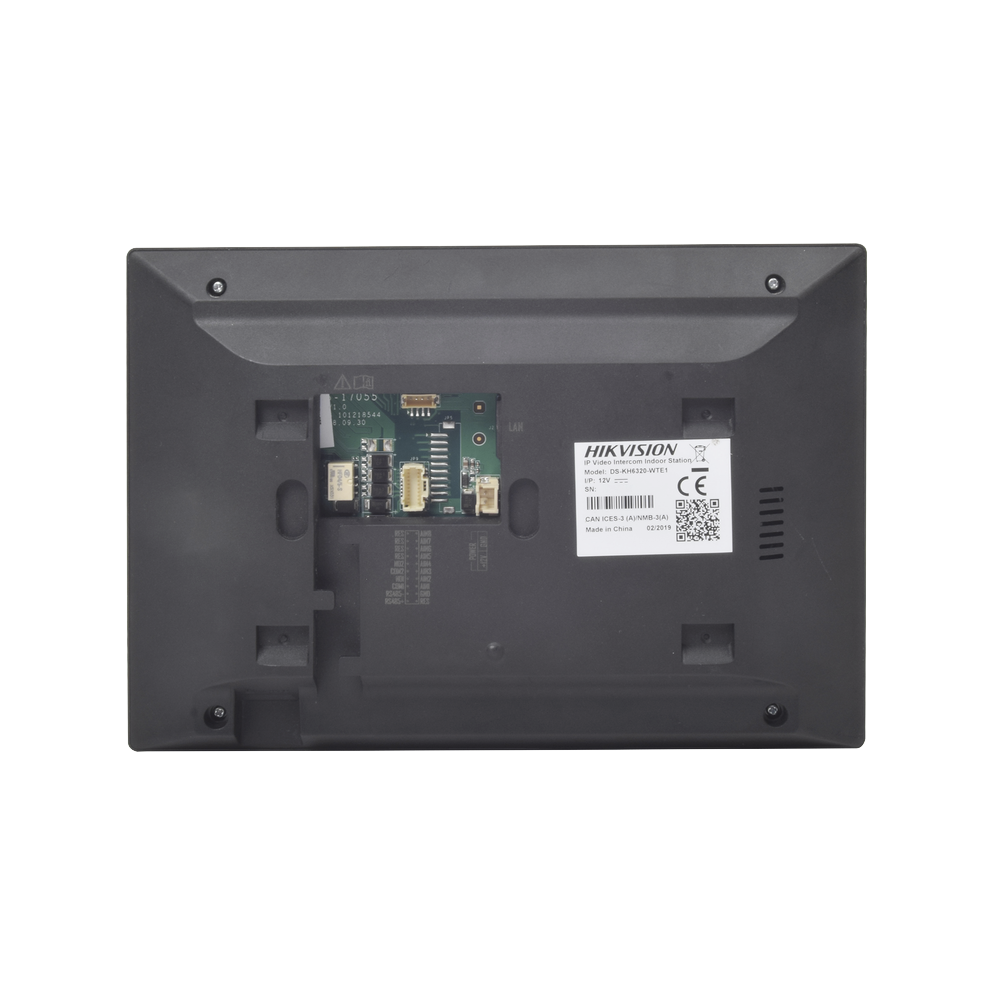 Monitor Hibrido IP WiFi Touch Screen 7" para DS-KIS303P / Vídeo en Vivo / PoE Estándar / Apertura Remota / Llamada Entre Monitores / Audio de dos vías / Policarbonato