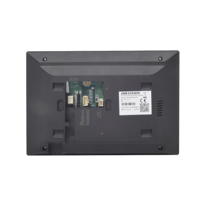 Monitor Hibrido IP WiFi Touch Screen 7" para DS-KIS303P / Vídeo en Vivo / PoE Estándar / Apertura Remota / Llamada Entre Monitores / Audio de dos vías / Policarbonato