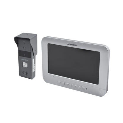 Kit de Videoportero Analógico con Pantalla LCD a Color de 7" / Frente de Calle para Exterior IP65 / Salida de Relevador