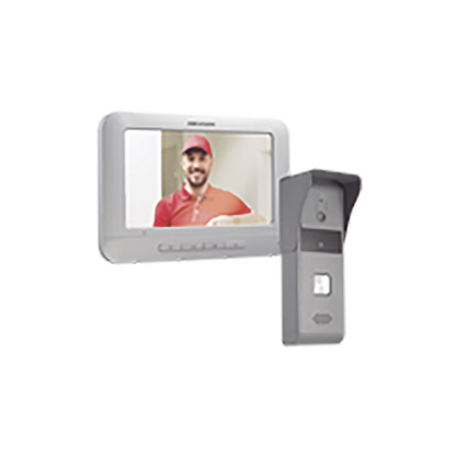 Kit de Videoportero Analógico con Pantalla LCD a Color de 7" / Frente de Calle para Exterior IP65 / Salida de Relevador