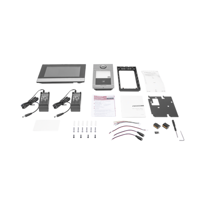 Kit de Videoportero IP (Frente de Calle + Monitor + Memoria MicroSD) / Llamada y Apertura Remota desde App Hik-Connect / Soporta 2 Puertas / Apertura con Tarjeta MIFARE