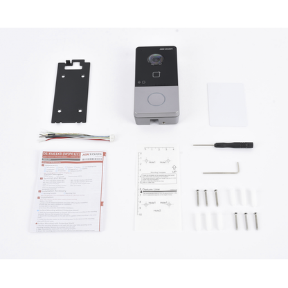 Videoportero IP 2 Megapixel / PoE Estandar / IP65  / Apertura desde Hik-connect / Soporta 1 Departamento y Hasta 6 Monitores / Soporta Tarjetas Mifare / 1 Salida Relay
