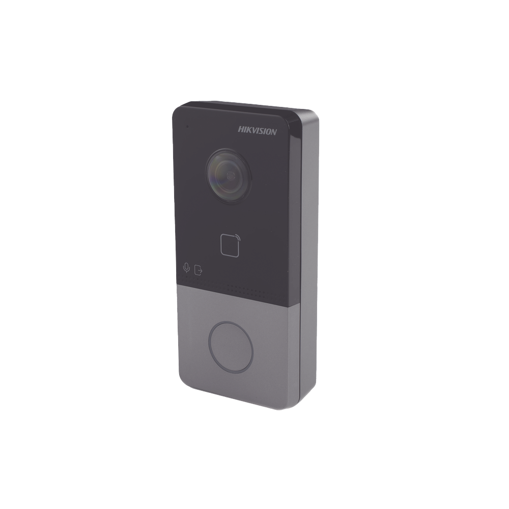 Videoportero IP 2 Megapixel / PoE Estandar / IP65  / Apertura desde Hik-connect / Soporta 1 Departamento y Hasta 6 Monitores / Soporta Tarjetas Mifare / 1 Salida Relay
