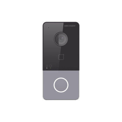 Videoportero IP 2 Megapixel / PoE Estandar / IP65  / Apertura desde Hik-connect / Soporta 1 Departamento y Hasta 6 Monitores / Soporta Tarjetas Mifare / 1 Salida Relay