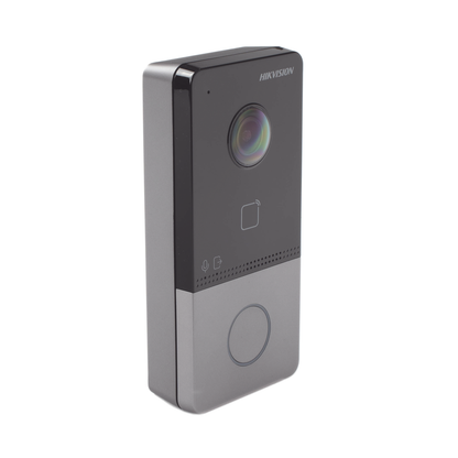 Videoportero IP 2 Megapixel / PoE Estandar / IP65  / Apertura desde Hik-connect / Soporta 1 Departamento y Hasta 6 Monitores / Soporta Tarjetas Mifare / 1 Salida Relay
