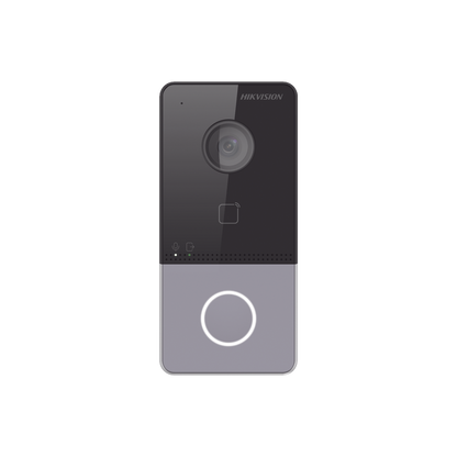 Videoportero IP 2 Megapixel / PoE Estandar / IP65  / Apertura desde Hik-connect / Soporta 1 Departamento y Hasta 6 Monitores / Soporta Tarjetas Mifare / 1 Salida Relay