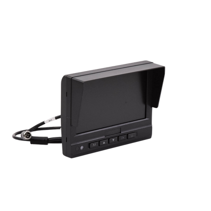 Monitor y Botones de 7" LCD / Compatible con DVR Móvil HIKVISION / Conector Tipo Aviación