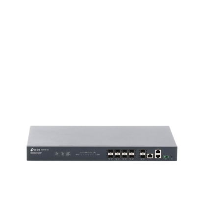 Deltra Stream - OLT de 8 Puertos GPON  / Conexión Hasta 1,024 ONUs / 1 Puerto Gigabit RJ45 Uplink / 2 Puertos SFP+ 10GbE Uplink / Fuentes Redundantes AC-AC (incluidas) /  Administración desde la Nube Sin Costo (DPMS)
