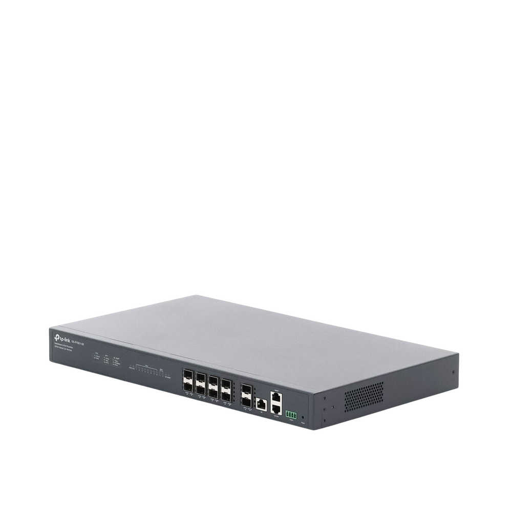 Deltra Stream - OLT de 8 Puertos GPON  / Conexión Hasta 1,024 ONUs / 1 Puerto Gigabit RJ45 Uplink / 2 Puertos SFP+ 10GbE Uplink / Fuentes Redundantes AC-AC (incluidas) /  Administración desde la Nube Sin Costo (DPMS)