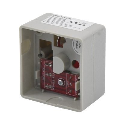 Botón de Pánico Cableado / Compatible con Cualquier Panel de Alarma / LLave de Seguridad / NA/NC / Material Retardante al Fuego (ABS)