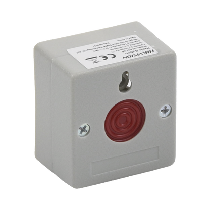 Botón de Pánico Cableado / Compatible con Cualquier Panel de Alarma / LLave de Seguridad / NA/NC / Material Retardante al Fuego (ABS)