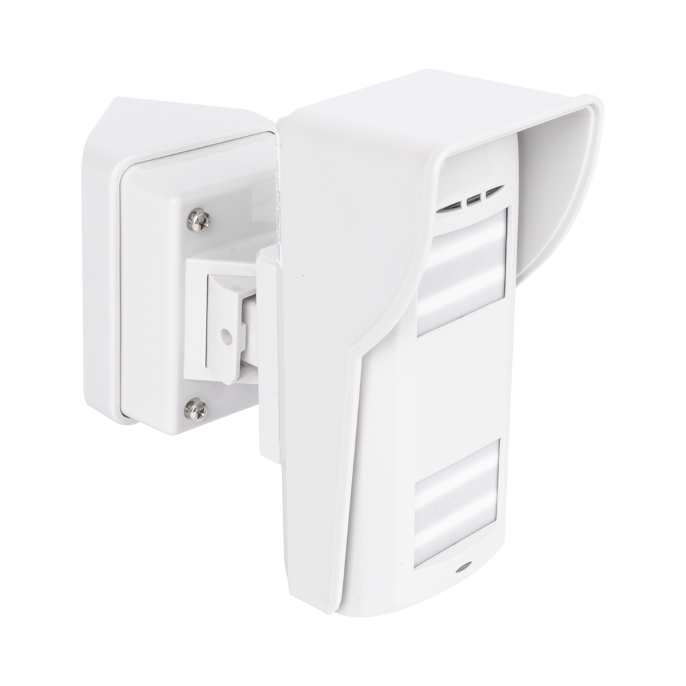 (AX HUB) Detector Dual-Tech Inalámbrico para Exterior + Montaje de Pared + Adaptador