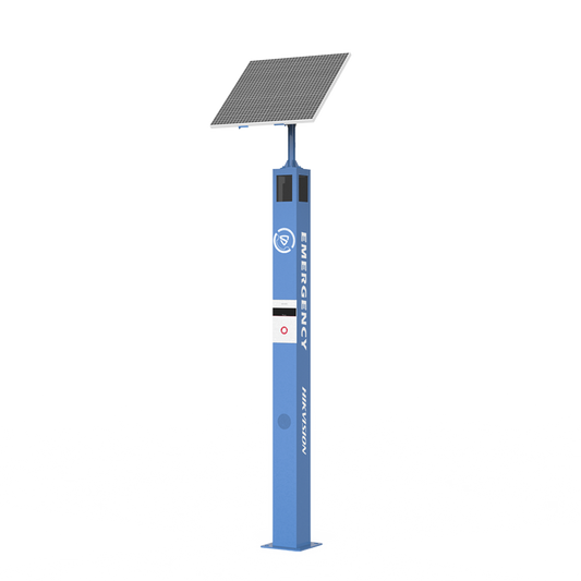 Estación de Pánico de Alarma Solar / Comunicación 4G / Cámara de 2 Megapixel / Audio de Dos Vías / Exterior IP65 / IK10 / Micro SD