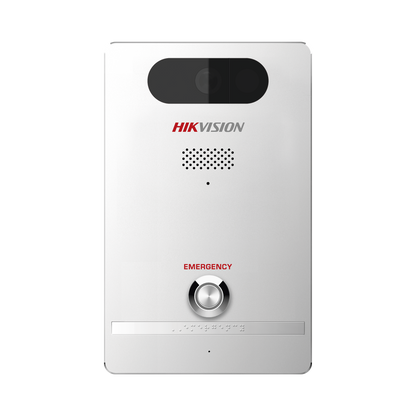 Estación de Alarma de Pánico / Cámara de 4 Megapixel / Micrófono Integrado / Exterior IP65 / Protección IK10 / PoE / 10 mts IR  / Entradas y Salidas de Alarma