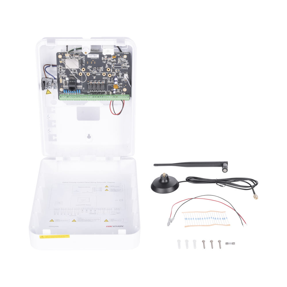 Panel de Alarma Híbrido IP (Versión 2.0) / Wi-Fi / (8 Zonas Cableadas Directas al Panel / 56 Zonas Expandibles: Inalámbricas o Cableadas por Medio de Módulos) / Soporta Integración de Batería de Respaldo