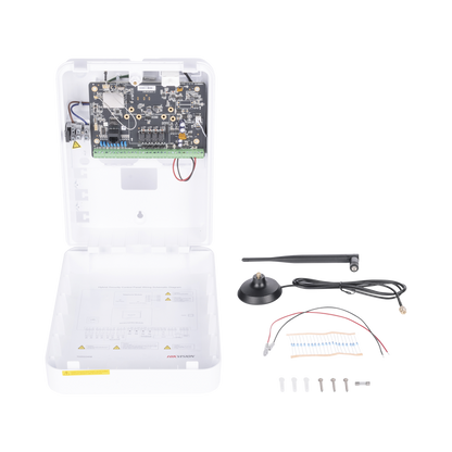 Panel de Alarma Híbrido IP (Versión 2.0) / Wi-Fi / (8 Zonas Cableadas Directas al Panel / 56 Zonas Expandibles: Inalámbricas o Cableadas por Medio de Módulos) / Soporta Integración de Batería de Respaldo