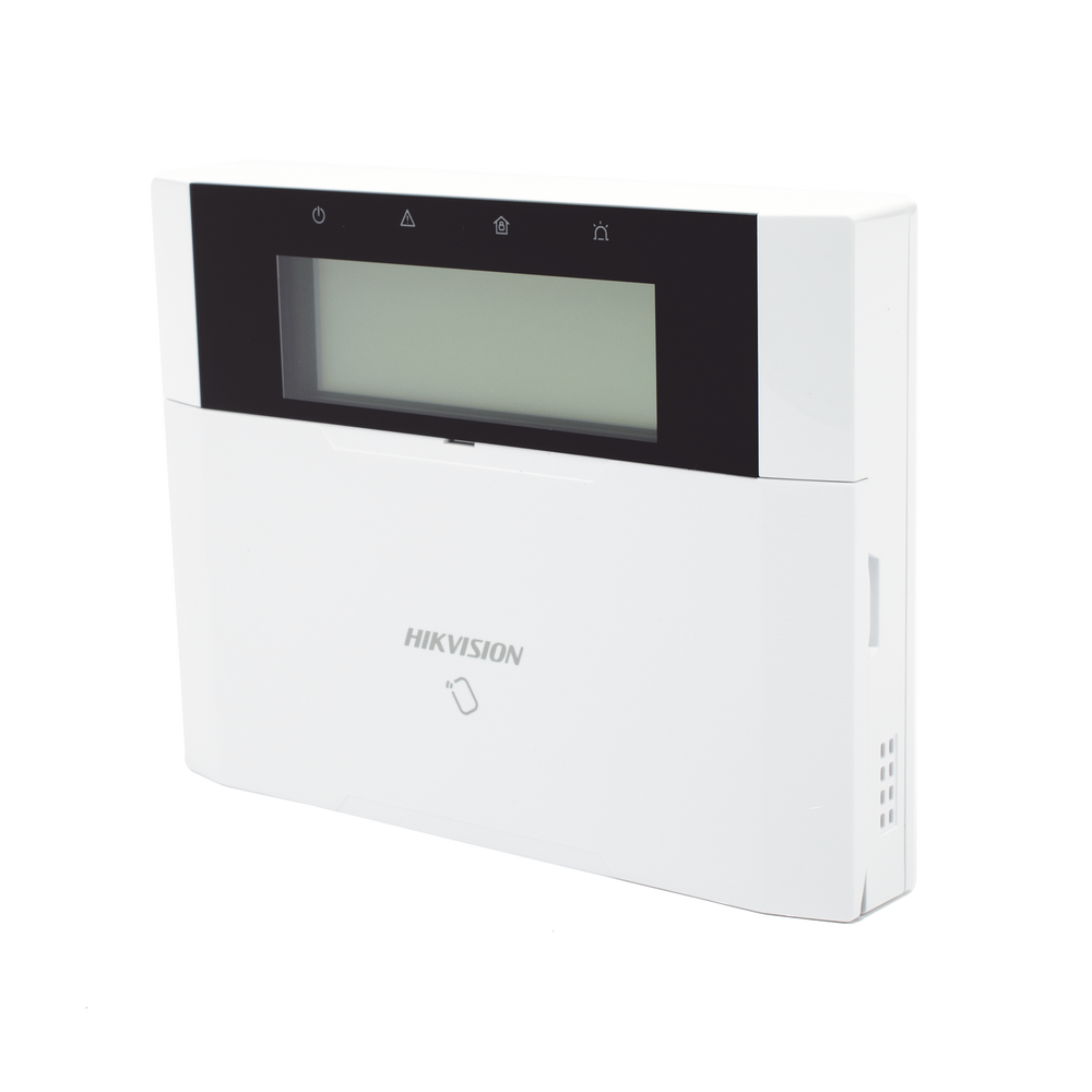 (AX HYBRID PRO) Teclado Compatible con el Panel Hybrid Pro Hikvision DS-PHA64-LP y DS-PHA64-LP(B) / Pantalla LCD / 2 zonas cableadas / 1 salida de alarma / 64 Llaveros