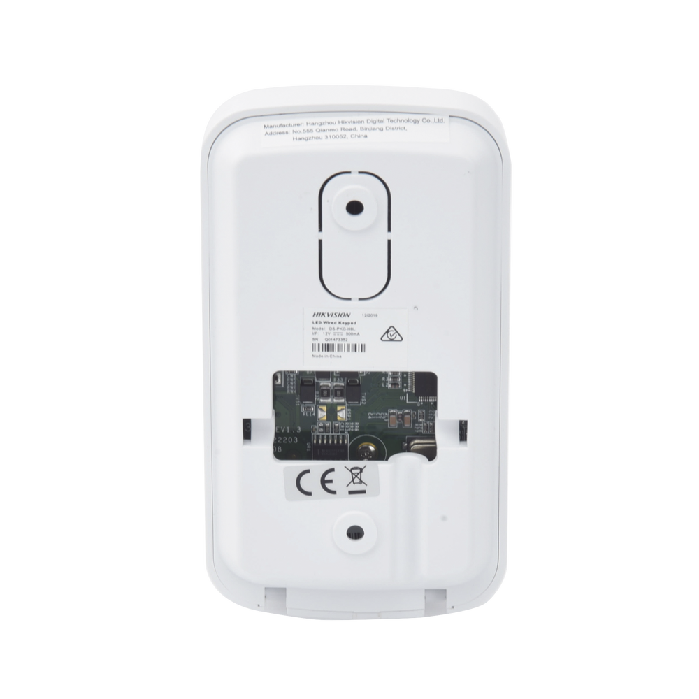 Teclado de LEDs / Cableado / 8 Zonas / Compatible con Panel Hibrido Hikvision DS-PHA64-W4P y DS-PHA64-W4P2