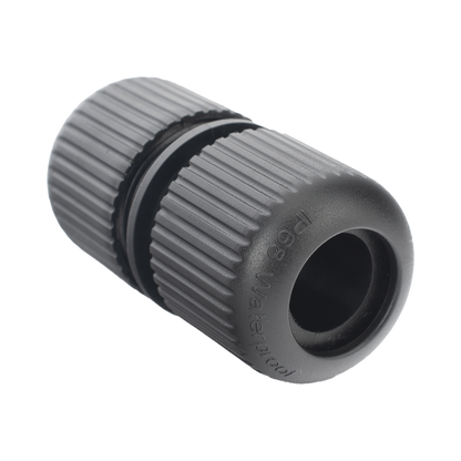 Protector para Exterior IP68 / Adaptador para el Conector Tipo Plug (12 Vcc) en Cámaras Epcom / Color Negro / Hikvision / Hilook