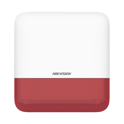 (AX PRO) Sirena Inalámbrica con Estrobo Rojo para Exterior IP65 / 110 dB
