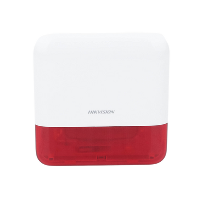 (AX PRO) Sirena Inalámbrica con Estrobo Rojo para Exterior IP65 / 110 dB