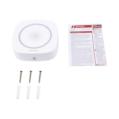 (AX HUB) Sirena Inalámbrica Interior para panel de alarma HIKVISION / 110 dB