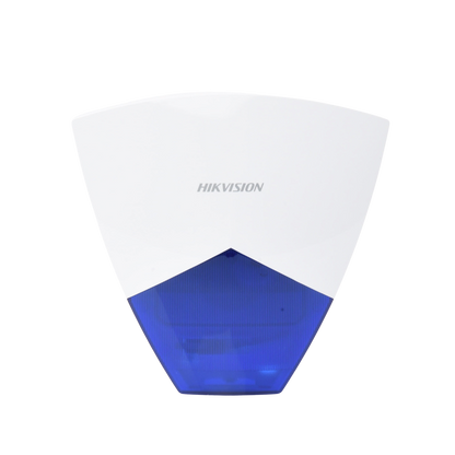 (AX HUB) Sirena Inalámbrica con Estrobo Azul para Exterior / 110 dB
