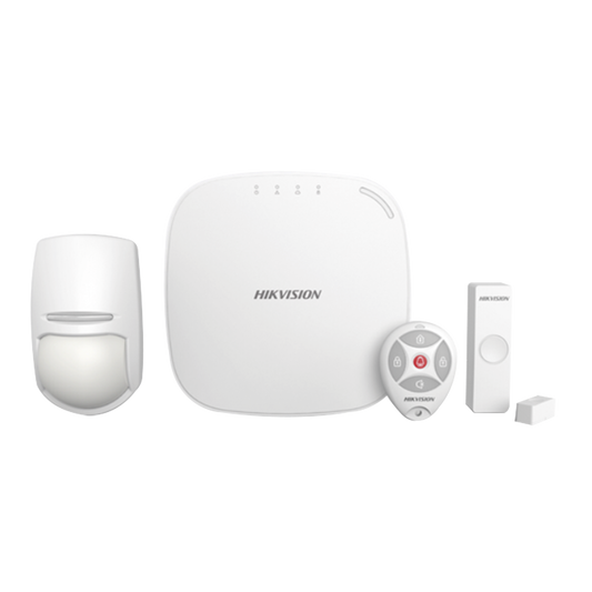 (AX HUB) KIT Panel de Alarma / 1 Hub / 1 Sensor PIR / 1 Contacto Magnético / 1 Control Remoto / Wifi / Soporta 3G / 4G