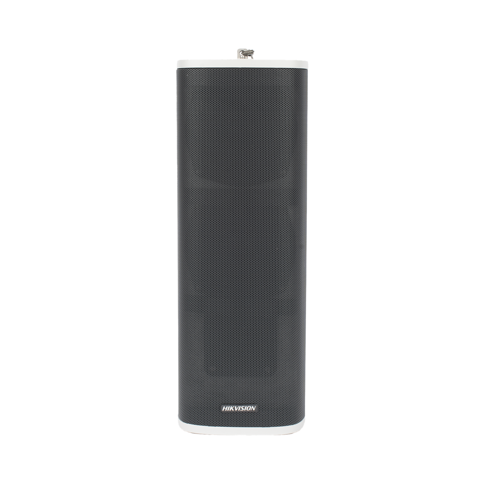 Bocina (Altavoz IP) | Tipo Columna | 60 Watts | Exterior IP66 | Entrada de alarma |  Voceo en tiempo real | Calendarización de audios | Micrófono y altavoz integrado