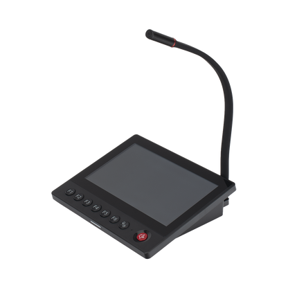 Micrófono IP | 12 VCD |  Pantalla Touch 7" | Transmisión en Tiempo Real | Integración con HikCentral Professional