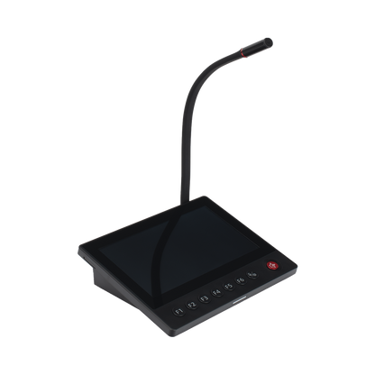 Micrófono IP | 12 VCD |  Pantalla Touch 7" | Transmisión en Tiempo Real | Integración con HikCentral Professional
