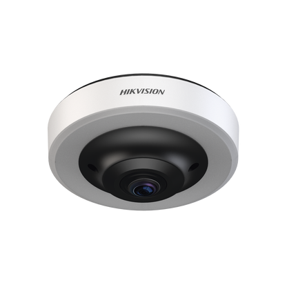 Cámara Fisheye 360°de Estacionamiento 12MP / Algoritmo de Detección de Espacio de Estacionamiento / Admite H.265 / Instalación en Techo / Soporte PoE / Detecta hasta 16 Espacios Ocupados o Libres