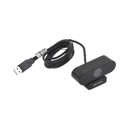 Cámara Web ALTA DEFINICIÓN (1080p) / Giro 360° / Gran Angular / Micrófono Integrado / Conector USB de 2 mts / Fácil de Instalar / Reducción de Ruido Inteligente