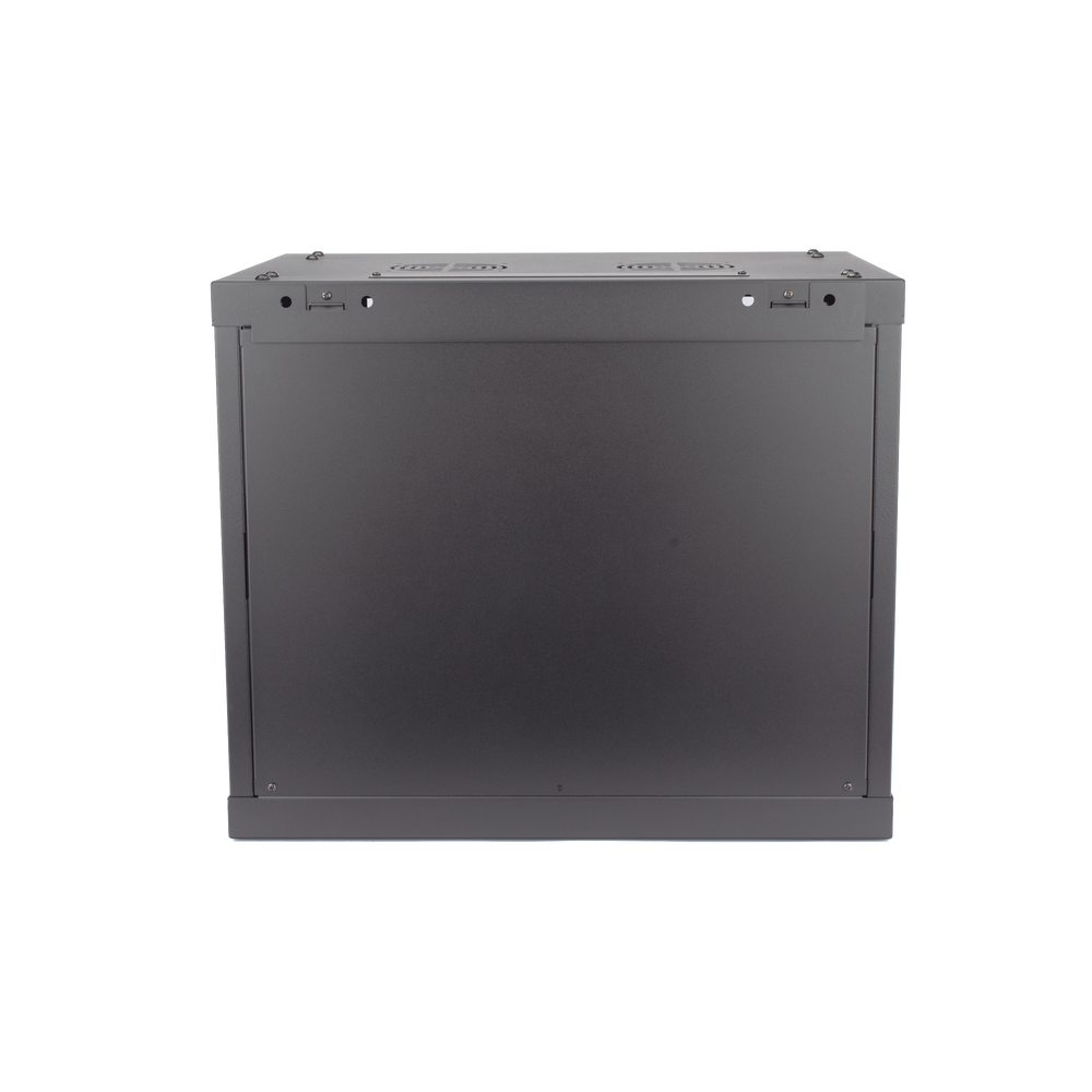 Gabinete para Montaje en Pared - Piso / Puerta de Cristal Templado / Cuerpo Fijo / 9 Unidades de Rack / 19" / Fabricado en Acero