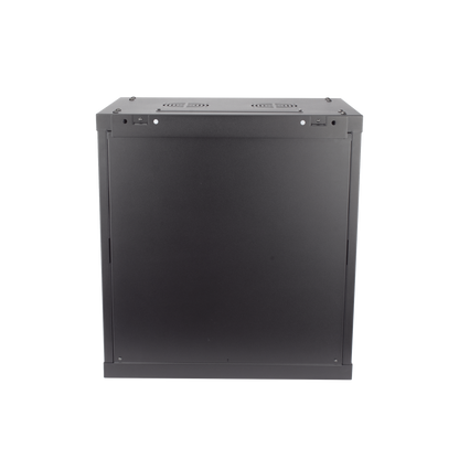 Gabinete para Montaje en Pared - Piso / Puerta de Cristal Templado / Cuerpo Fijo / 12 Unidades de Rack / 19" / Fabricado en Acero