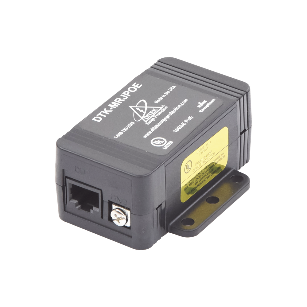 Protector PoE / RJ45 Hembra / 10 GbE / PoE y HiPoE / Cámaras IP y WAP