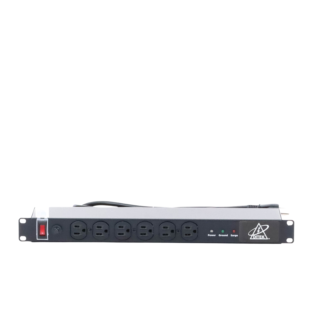 Protector Contra Sobretensiones de 120 VCA, 15 A, 12 Salidas, Montaje en Rack 1U, Servidores Montados en Rack, Sistemas de Voz, Controladores, Equipos de Video Vigilancia