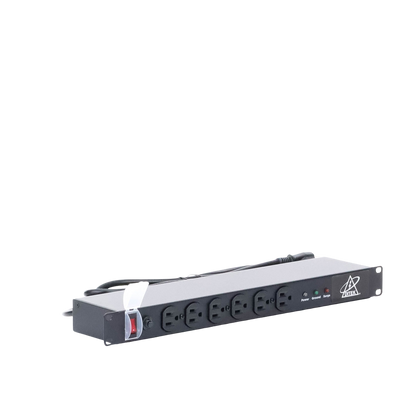 Protector Contra Sobretensiones de 120 VCA, 15 A, 12 Salidas, Montaje en Rack 1U, Servidores Montados en Rack, Sistemas de Voz, Controladores, Equipos de Video Vigilancia