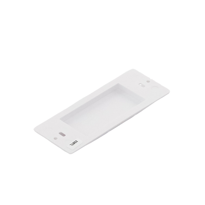 Placa ciega de pared color blanco