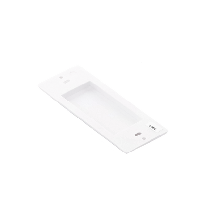 Placa ciega de pared color blanco