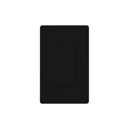 Placa ciega de pared color negro